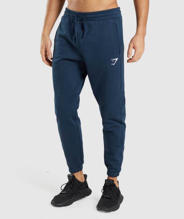 Panske Joggers Gymshark Essential Oversized Námornícka Modrá | TD2719506
